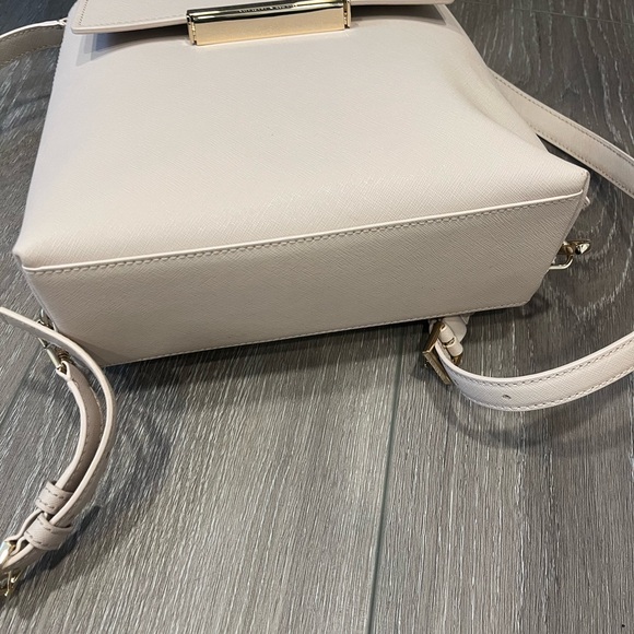 NWT- Kate Spade Make it Mine Maddie Backpack bag tote w/ extra flap beige pink - Picture 8 of 15